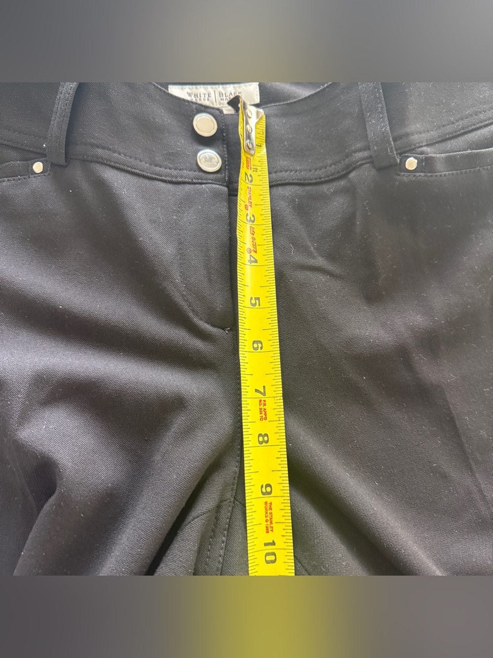 White House Black Market Black Straight Leg Pants - Picture 8 of 9